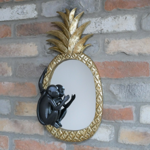 Pineapple Monkey Mirror