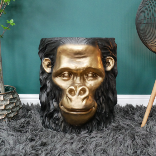 Gold Face Monkey Side Table