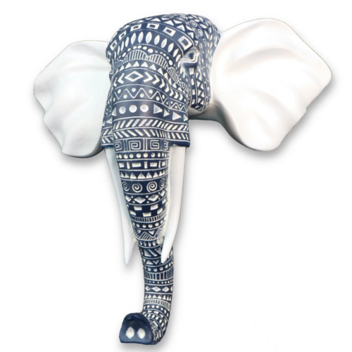 Elephant Head Aztec Patterned