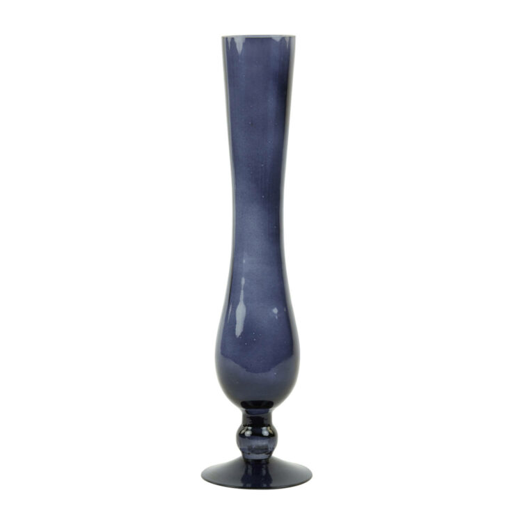 BARIRO glass anthracite vase