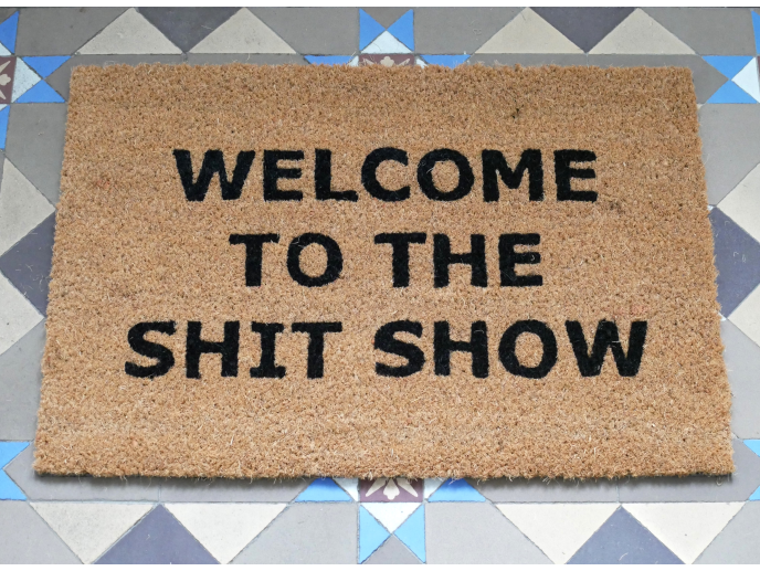 Welcome To The S Show Door Mat