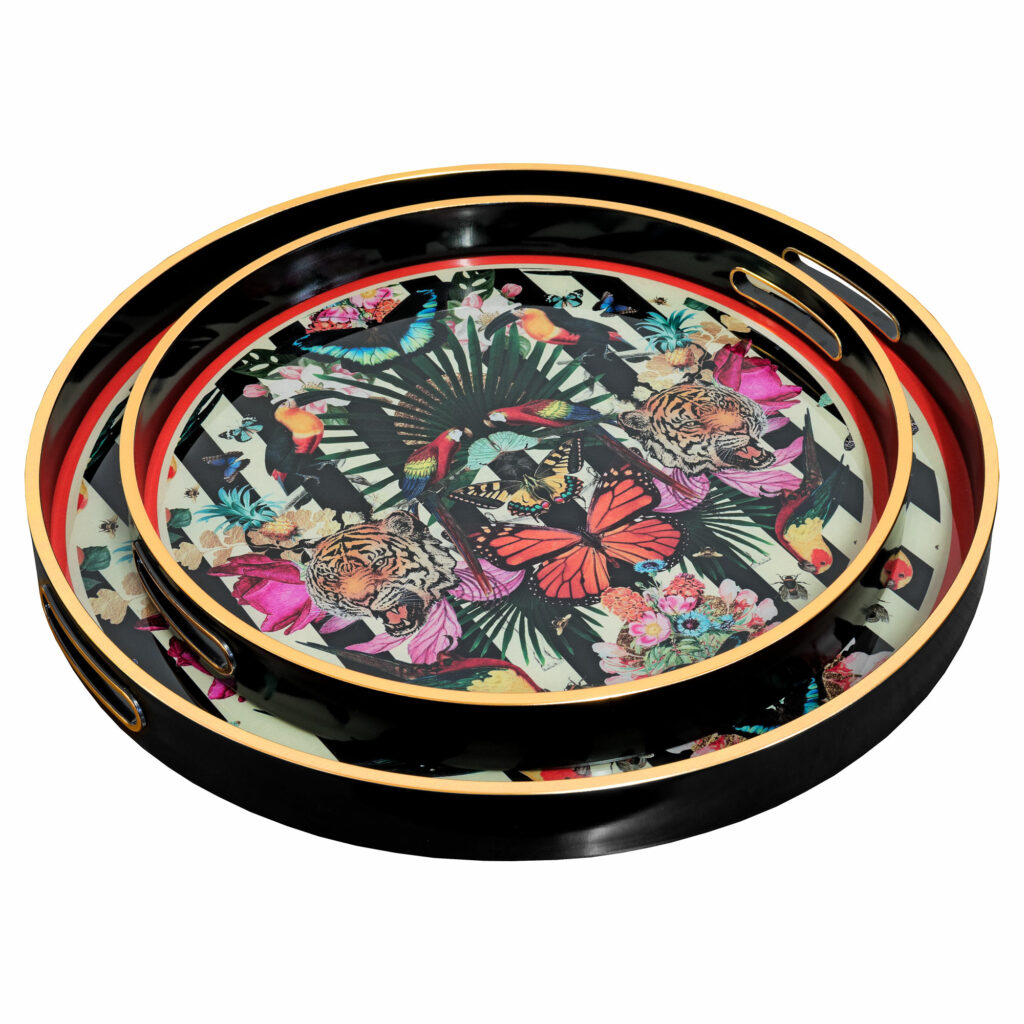 Myrtle and Mary Circular Paradise Lost Serving Trays