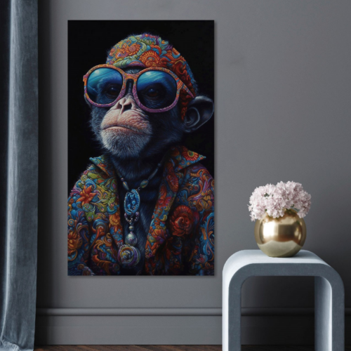Chimp wall art