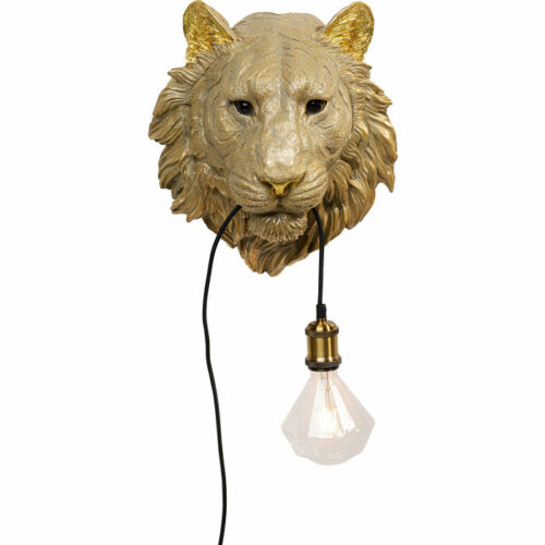 Tiger Head Wall Lamp 34cm