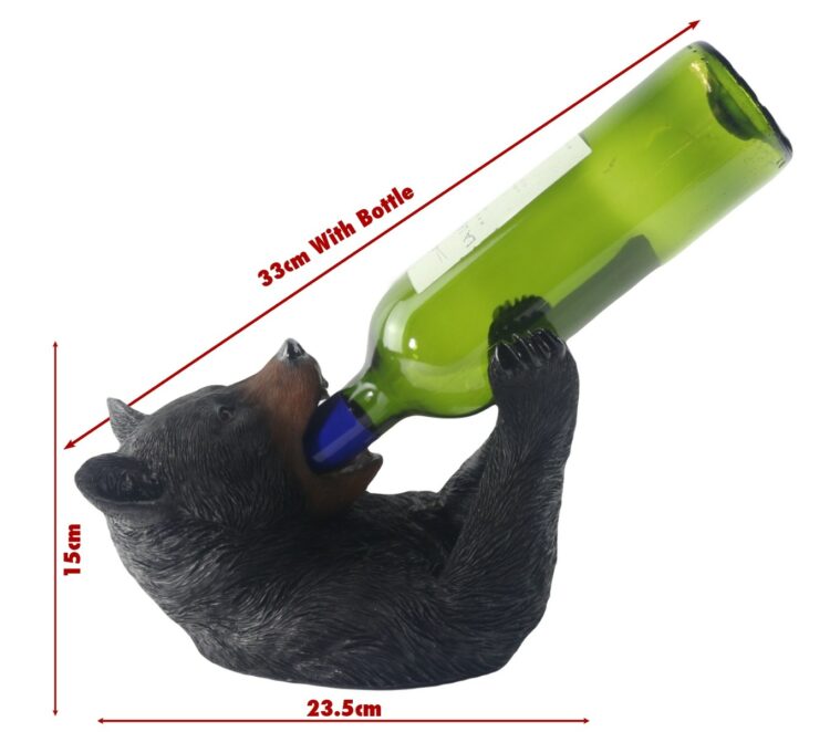 Grizzly Bear Wine Holder - 23.5cm