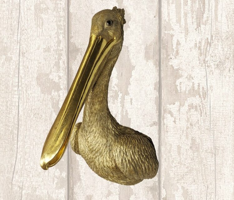 Gold Pelican Head 61.5cm