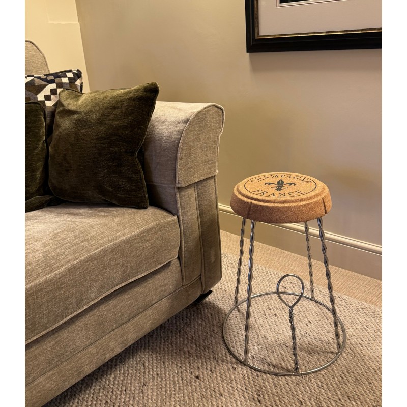 Champagne Cork Wire Stool / Side Table