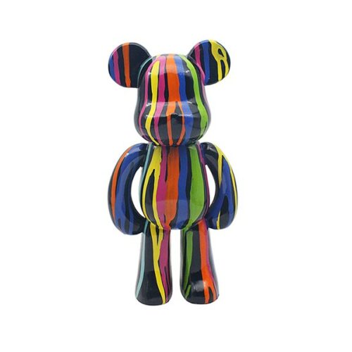 Rainbow Drip Art Bear