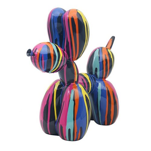 Rainbow Drip Art Balloon Dog